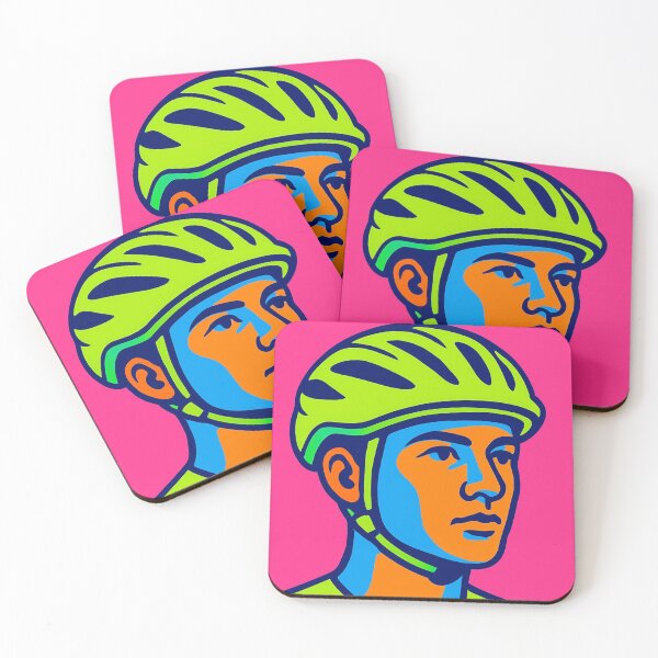 Item preview, Neon helmet meets pop portrait designed and sold by Sigtrix.