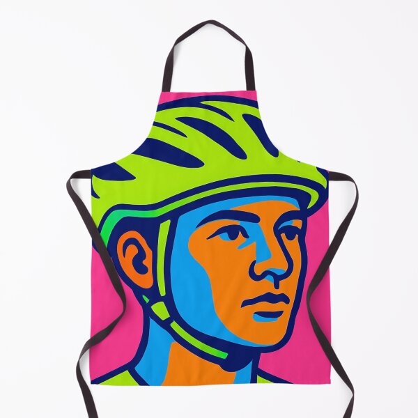 Item preview, Neon helmet meets pop portrait designed and sold by Sigtrix.