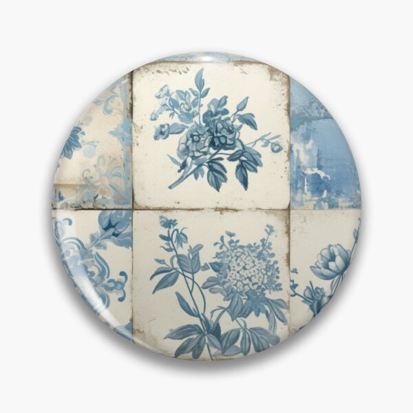 Item preview, Blue and White Tile Art designed and sold by She was a  Dreamer....