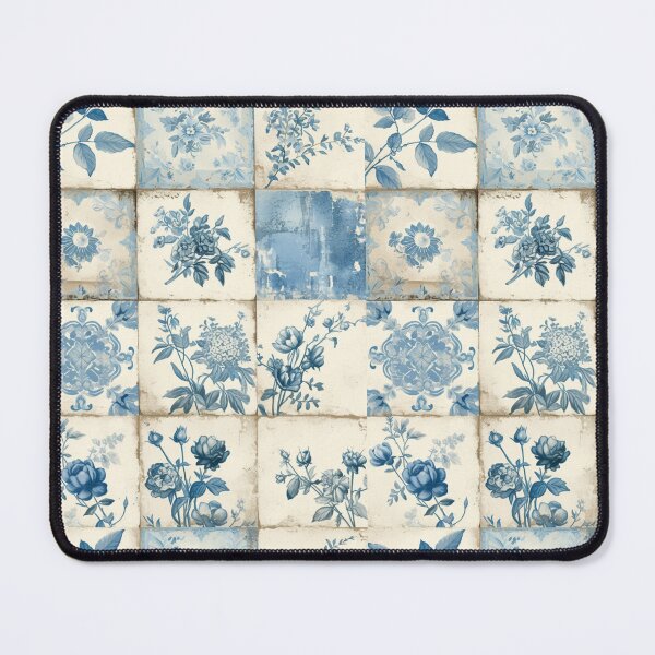Item preview, Blue and White Tile Art designed and sold by She was a  Dreamer....