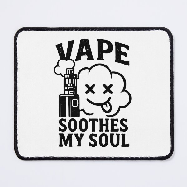Item preview, Vape Soothes My Soul – Black & White Vape Design designed and sold by House of Taste Vape Designs.
