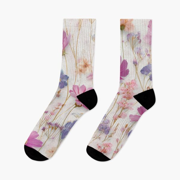 Item preview, Pastel Pink and Purple Wildflowers Pattern designed and sold by JavisSRDesign.