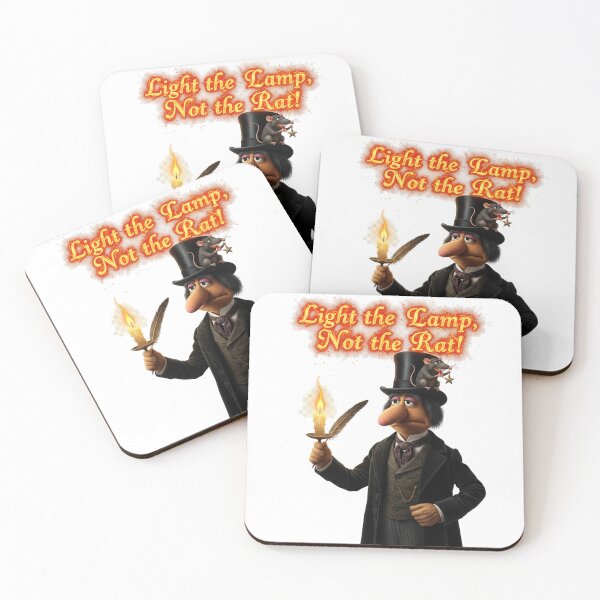 Item preview, Muppet Christmas Carol Gonzo Rizzo Light Lamp Quote Tee designed and sold by GeniePixel.