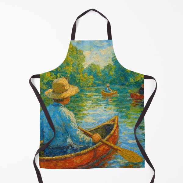 Item preview, River trip in the light – Impressionist canoe scene designed and sold by Sigtrix.