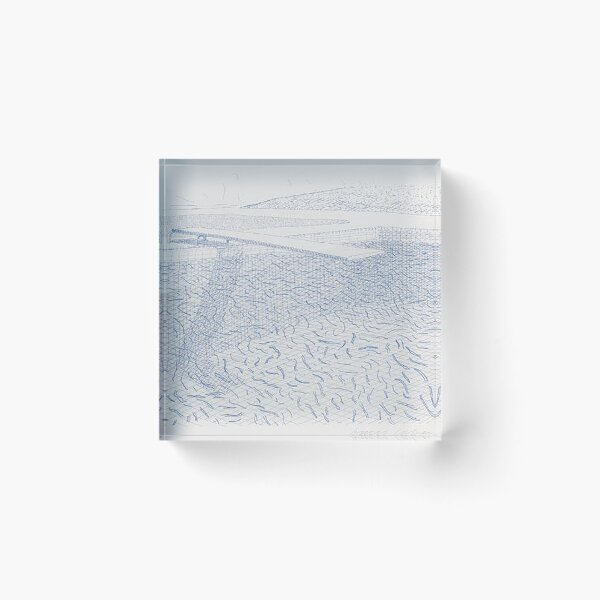 Item preview, Lithographic Water Made Of Lines (t.g. 253) By David Hockney designed and sold by ALIONAMER.
