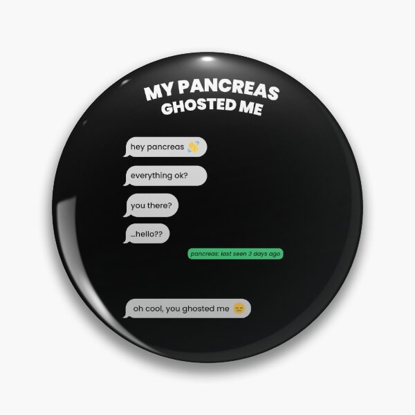 Artikelvorschau, Meine Bauchspeicheldrüse hat mich geghostet – Lustiges Chat-Design zur Diabetes-Aufklärung entworfen und verkauft von Ania_BM.