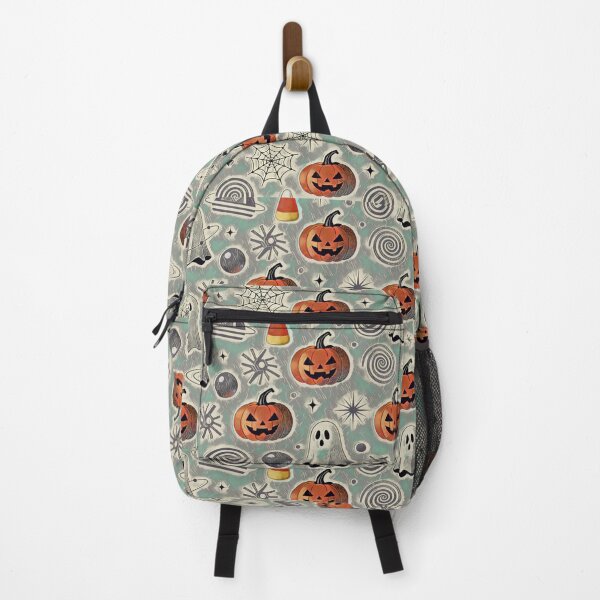 Item preview, Spooky Retro Halloween Pattern - Vintage Ghosts & Pumpkins designed and sold by Hen-C-Art.