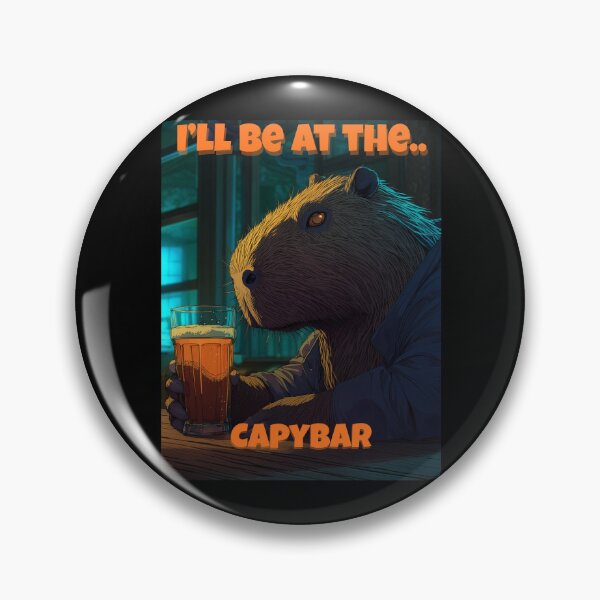Item preview, I'll be at the Capybar - Capybara Meme Design designed and sold by Lets Imagine.