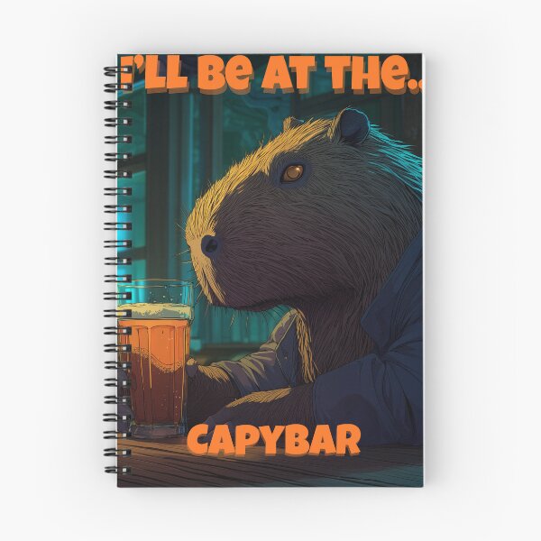 Item preview, I'll be at the Capybar - Capybara Meme Design designed and sold by Lets Imagine.