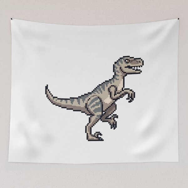 Item preview, Pixel Velociraptor Dino Retro Game designed and sold by k3rstman1.