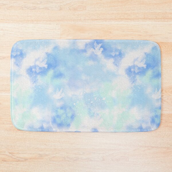 Item preview, Ethereal Sky: Gentle Watercolor Clouds & Doves Seamless Pattern designed and sold by Ammi77.