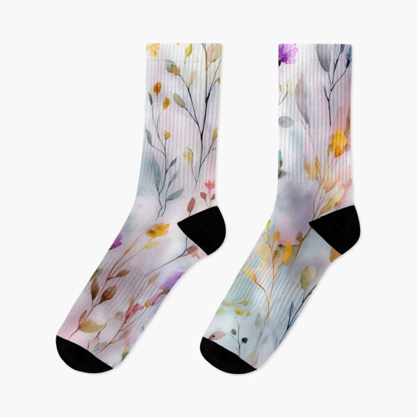 Item preview, Soft Pastel Watercolor Wildflowers Pattern designed and sold by JavisSRDesign.