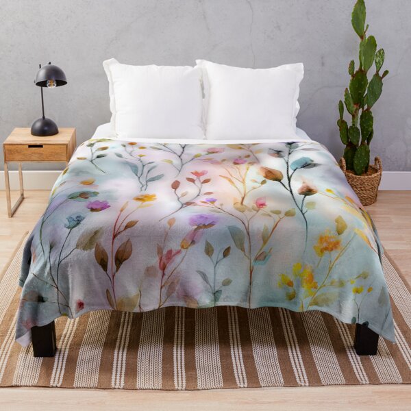 Item preview, Soft Pastel Watercolor Wildflowers Pattern designed and sold by JavisSRDesign.