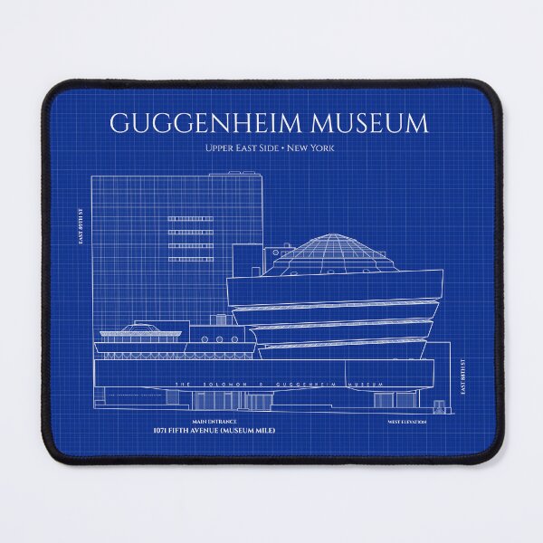 Item preview, Guggenheim Museum. Elevation and Site Plan. New York (Blueprint) designed and sold by BGALAXY.