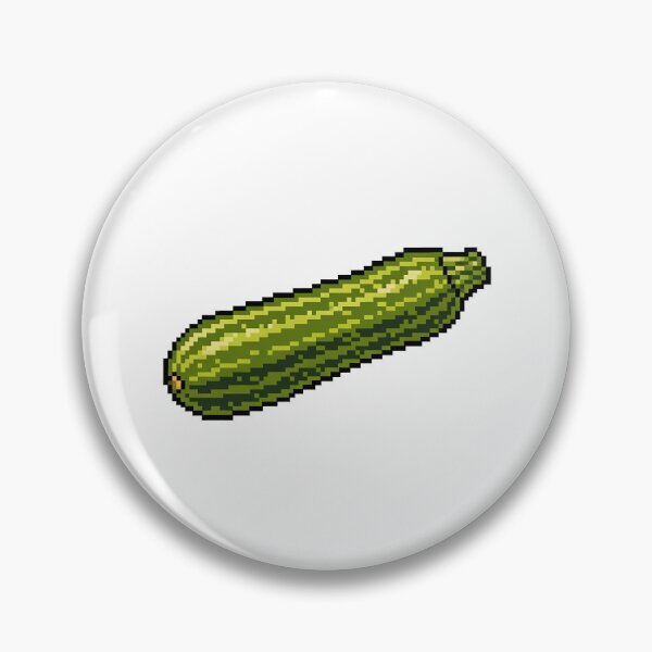Item preview, Zucchini Pixel Art Retro Vegetable designed and sold by k3rstman1.
