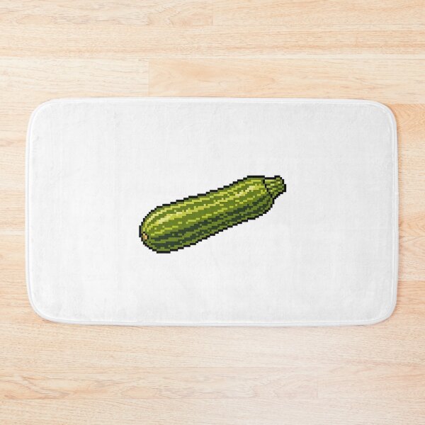 Item preview, Zucchini Pixel Art Retro Vegetable designed and sold by k3rstman1.