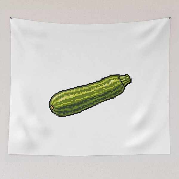 Item preview, Zucchini Pixel Art Retro Vegetable designed and sold by k3rstman1.