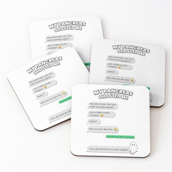 Item preview, My Pancreas Ghosted Me – Funny Diabetic Halloween Message Design designed and sold by Ania_BM.