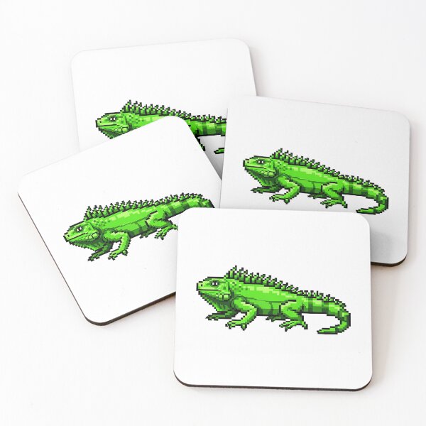 Item preview, Green Iguana Pixel Art Reptile Lizard designed and sold by k3rstman1.