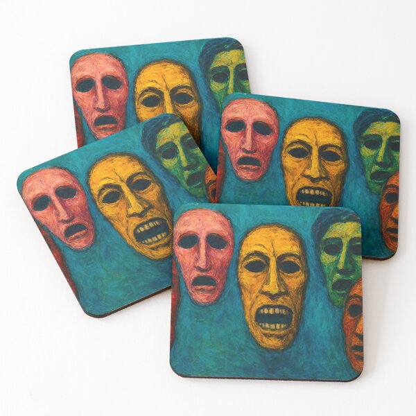 Item preview, Floating masks of intensity for Halloween designed and sold by Sigtrix.