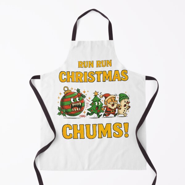 Item preview, RUN RUN! Santa, Tree & Snowman Holiday Escape Christmas Classic T-Shirt designed and sold by inkfluenceart.