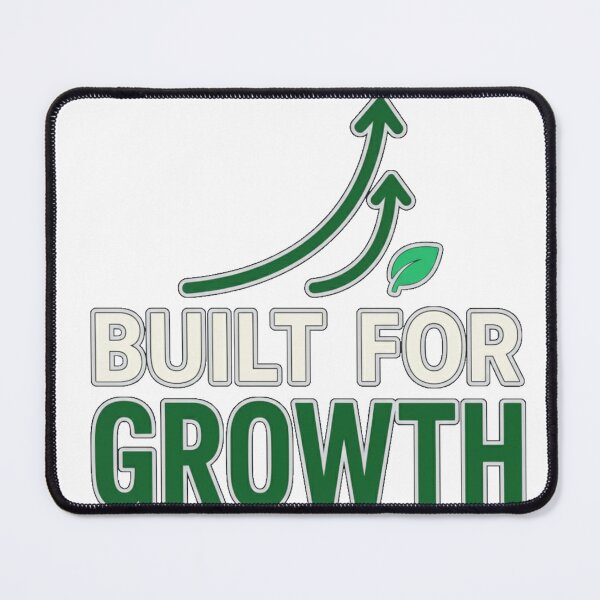 Item preview, Built for Growth – Modern Minimalist Motivation Tee Design designed and sold by abaddonmystery.