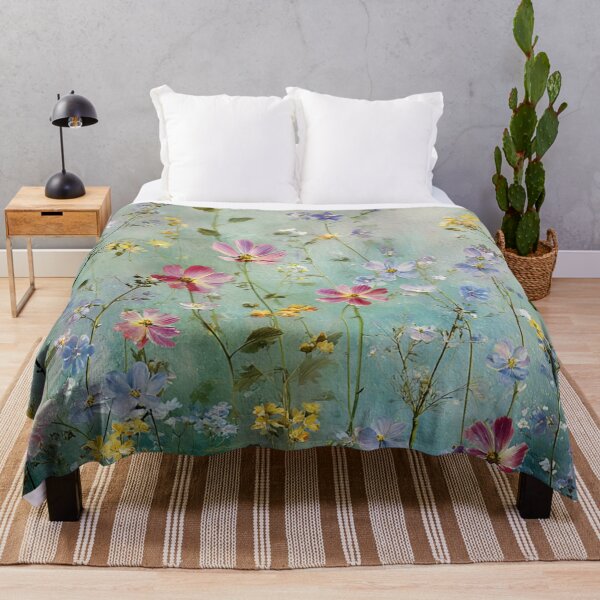 Item preview, Spring Meadow Watercolor Wildflowers Pattern designed and sold by JavisSRDesign.