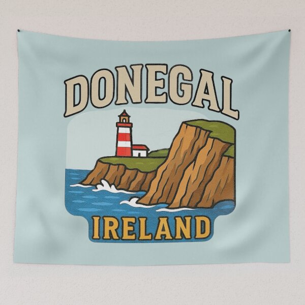 Item preview, Donegal, Ireland Lighthouse - Coastal Cliffs designed and sold by Myra365Art.