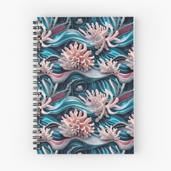 Item preview, Transformative Teal Shimmering Ocean Waves Pattern designed and sold by SketchNStyle.