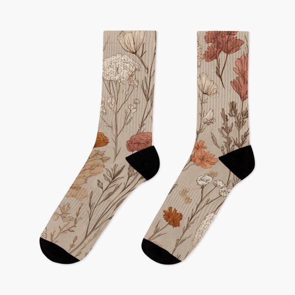 Item preview, Vintage Wildflower Meadow in Earth Tones designed and sold by JavisSRDesign.