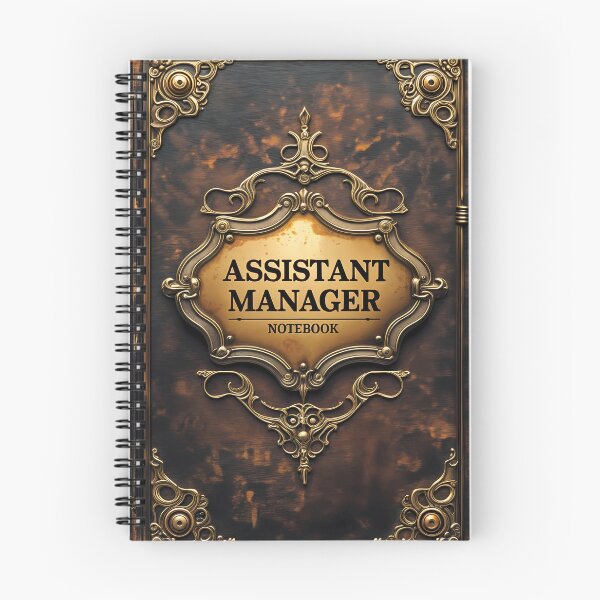 Item preview,  Asistant Manager Spooky Season Stempunk Vibes Notebook designed and sold by Art-by-Mist.