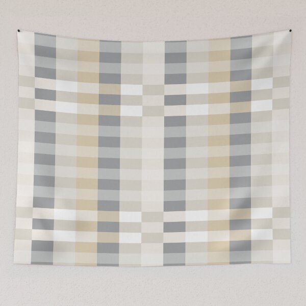 Item preview, Stone Sand Check – warm neutral checks in beige and grey designed and sold by colorofmagic.