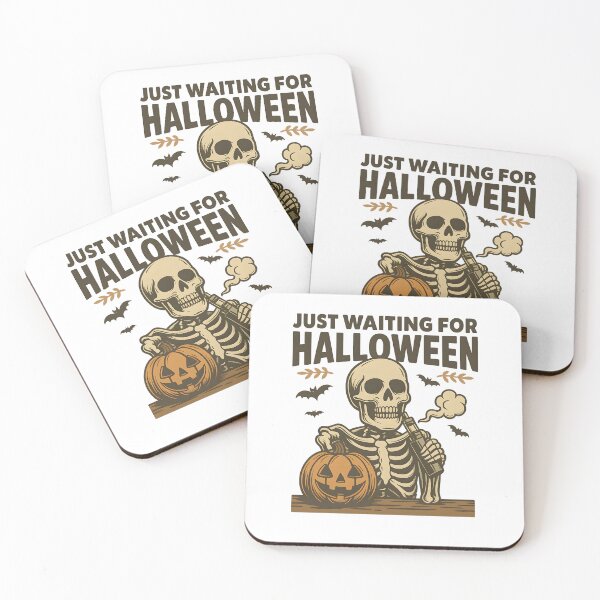 Item preview, Just Waiting for Halloween – Skeleton Vape Retro Design designed and sold by House of Taste Vape Designs.