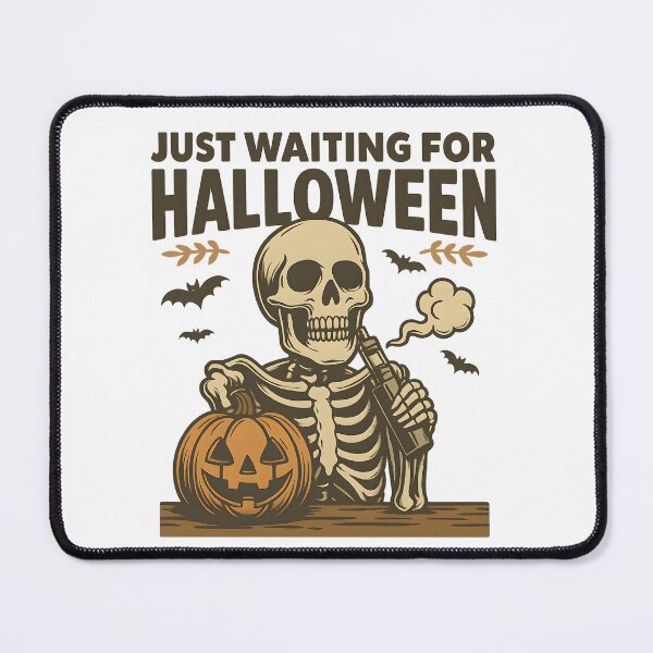 Item preview, Just Waiting for Halloween – Skeleton Vape Retro Design designed and sold by House of Taste Vape Designs.