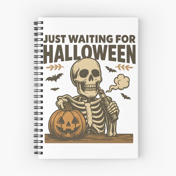 Item preview, Just Waiting for Halloween – Skeleton Vape Retro Design designed and sold by House of Taste Vape Designs.