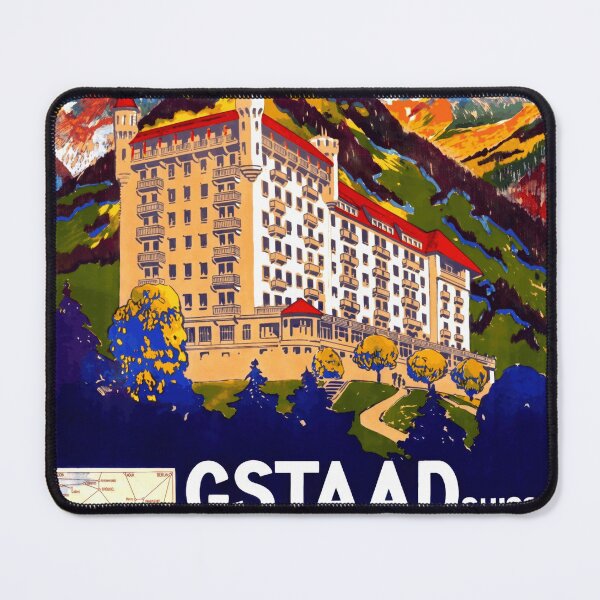 Item preview, Vintage Travel Poster | Royal-Hotel & Winter-Palace Gstaad | Switzerland | Luxury Alpine Retreat | Early 20th Century Art designed and sold by artofuniverse.