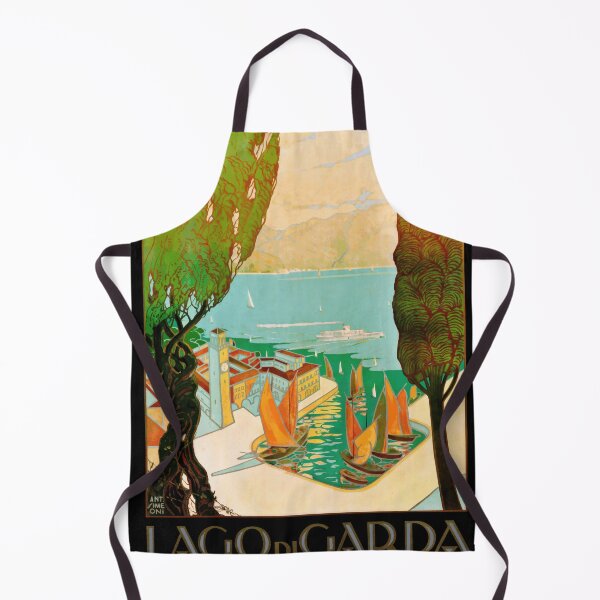 Artikelvorschau, Vintage Art Deco Reiseplakat | Gardasee | Riva | A M R Simeoni | Stil der 1920er Jahre | Kräftige Farben & geometrisches Design entworfen und verkauft von artofuniverse.