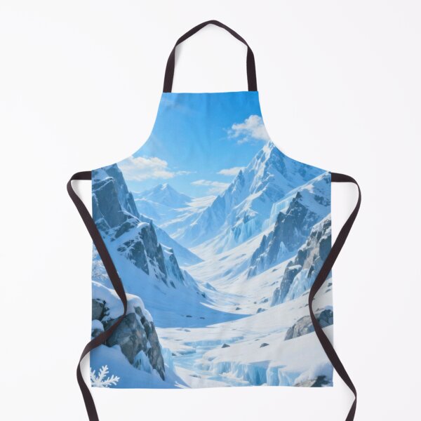 Item preview, Bright Sun Over Icy Glacier Peaks and Frozen Valley in Peaceful Blue Winter Sky designed and sold by Mimoshi ⭐⭐⭐⭐⭐.