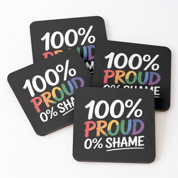 Item preview, 100% Proud 0% Shame Love Is Love Happy Pride Month designed and sold by KingsLife1994.