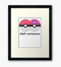 POKEMON Silph Company Mastercard Inspired Logo Framed Print