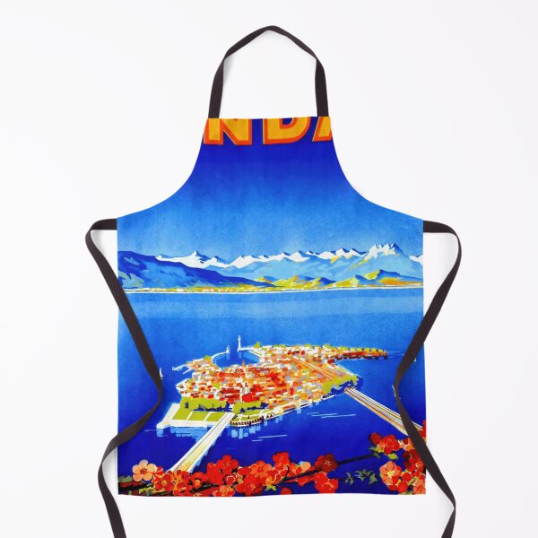 Item preview, Vintage Travel Poster | Lindau Island Art | Lake Constance Decor | Bold Colors & Retro Style | Mid Century Wall Art designed and sold by artofuniverse.