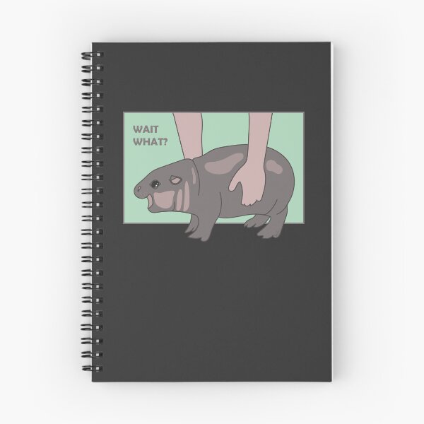 Item preview, Confused Baby Hippo - Wait What? designed and sold by SKETCHYANDGRAPHIC.