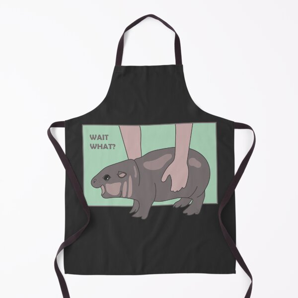 Item preview, Confused Baby Hippo - Wait What? designed and sold by SKETCHYANDGRAPHIC.