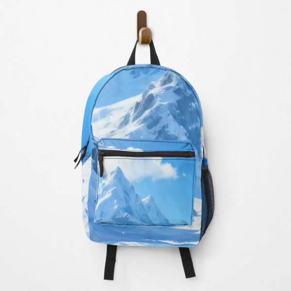 Item preview, Bright Winter Sun Over Snowy Mountain Peaks with Blue Sky and Peaceful Frozen Valley View designed and sold by Mimoshi ⭐⭐⭐⭐⭐.