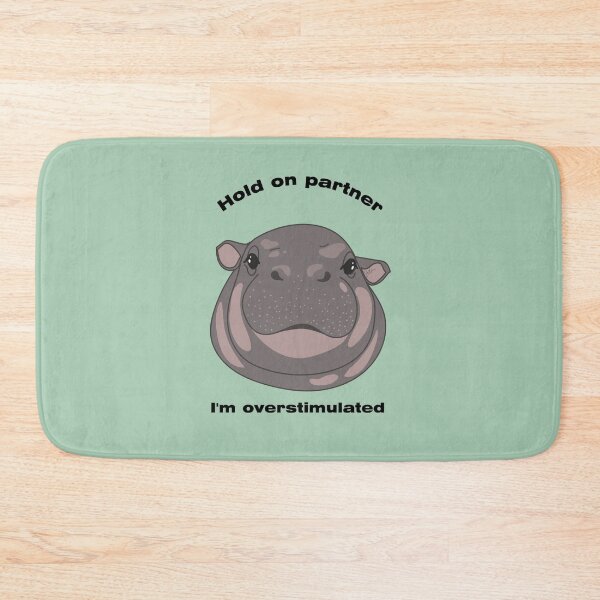 Item preview, Overstimulated Baby Hippo designed and sold by SKETCHYANDGRAPHIC.