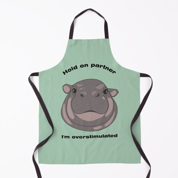 Item preview, Overstimulated Baby Hippo designed and sold by SKETCHYANDGRAPHIC.
