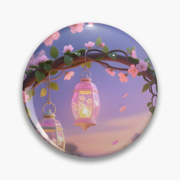 Item preview, Magical Spring Garden Lanterns – Twilight Floral Fairylight Art designed and sold by Shoppersoul.