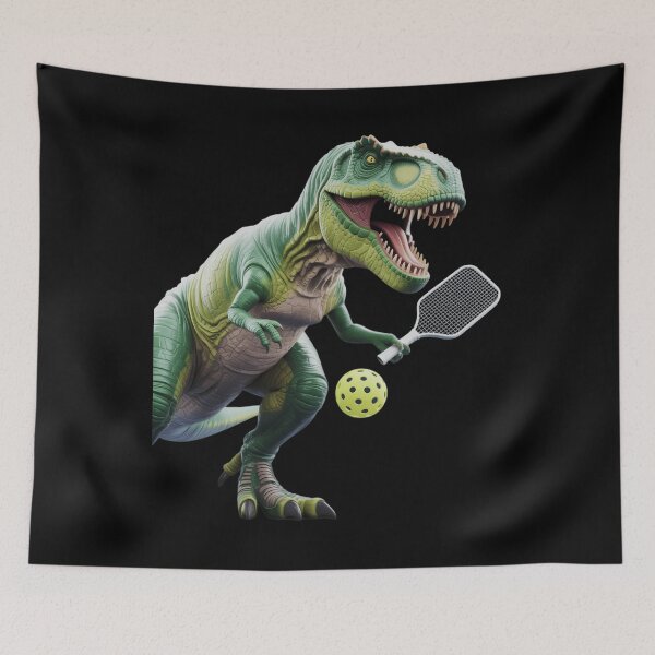 Item preview, Funny Dinosaur Play Pickleball designed and sold by brynatshop.
