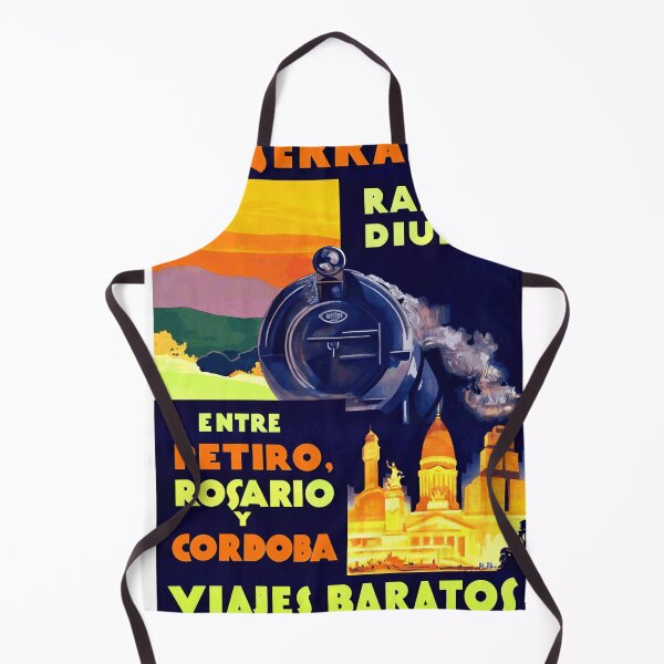 Item preview, Vintage Art Deco Train Poster | El Serrano Railway | F C Central Argentino | Retro Travel Wall Art & Cheap Trips Decor designed and sold by artofuniverse.