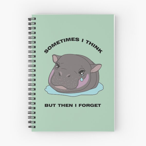 Item preview, Sad Baby Hippo - Sometimes I Think designed and sold by SKETCHYANDGRAPHIC.